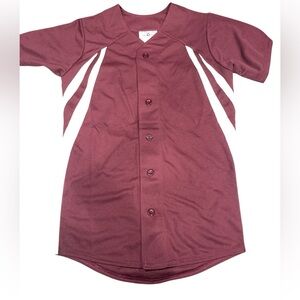 Teamwork athletic apparel button up softball Jersey‎ size XL sport uniform